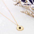 Collier Médaille Acier: Bleu