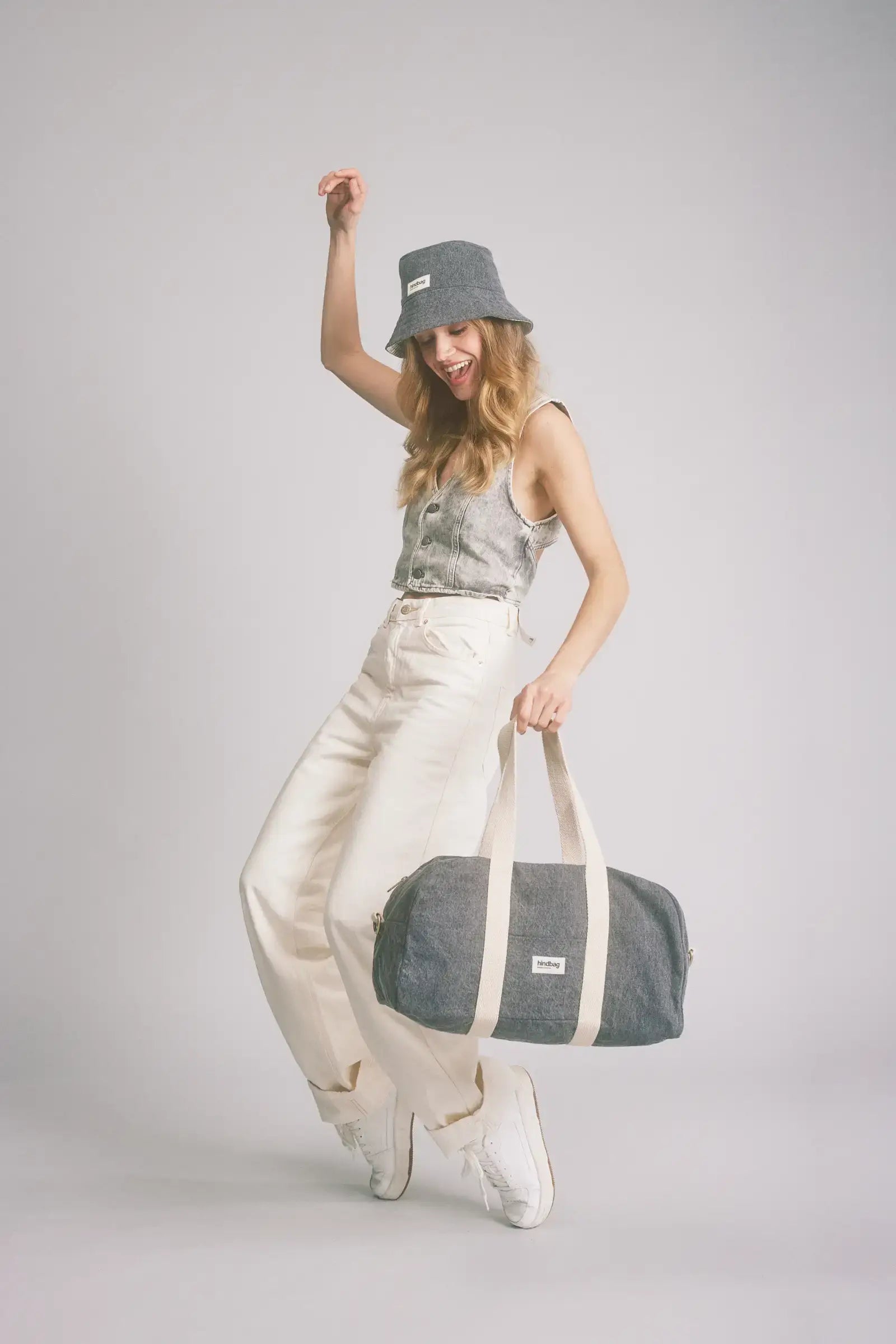 Sac bowling Charlie: Denim bleu