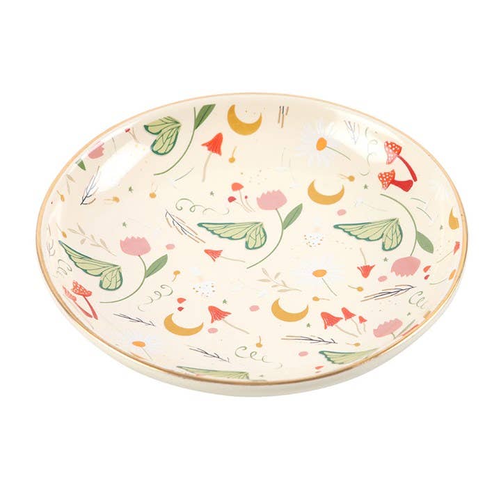 Plat à bibelots imprimé de folklore féerique