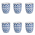 Confusion Set 6 Tasses à Café 90ML Bleu B