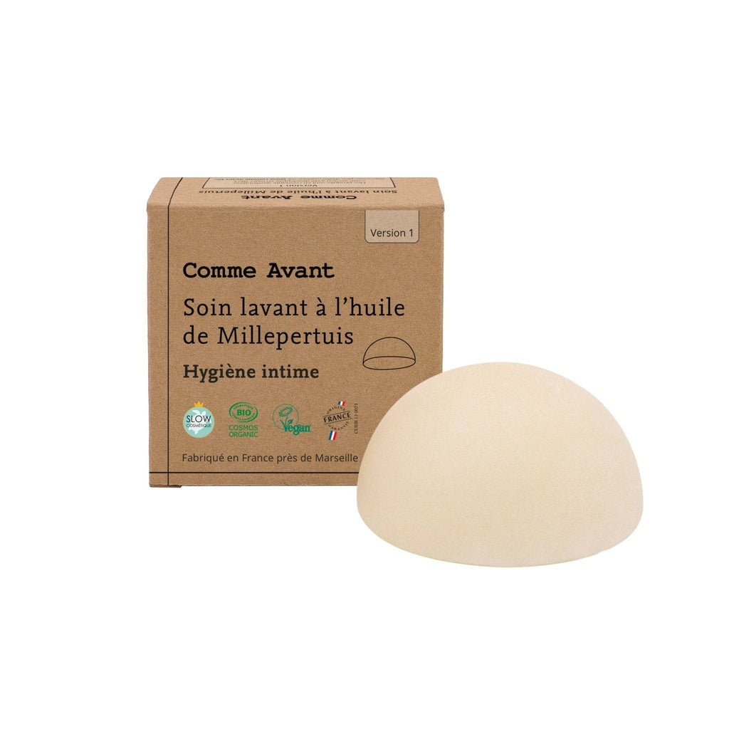 Soin lavant intime solide à l’huile de Millepertuis