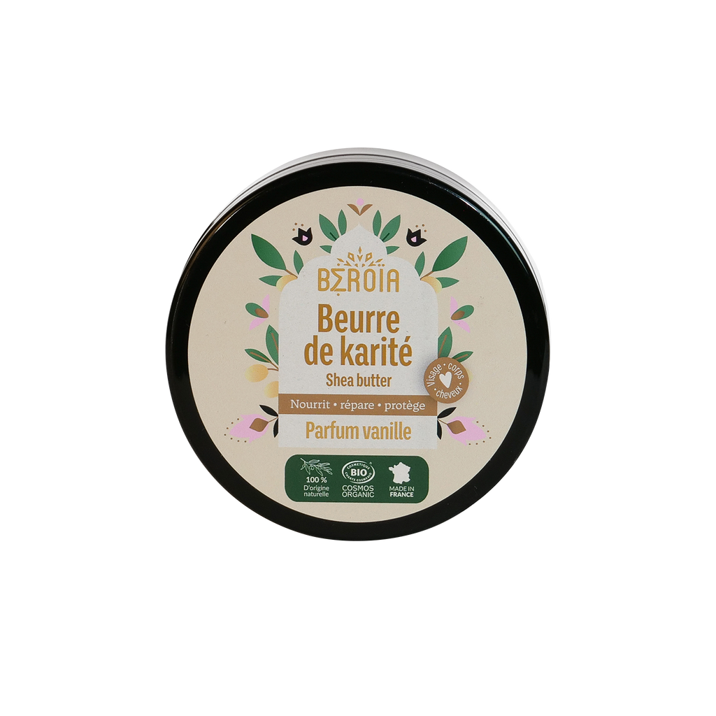 Beurre de Karité Bio - Parfum naturel de vanille