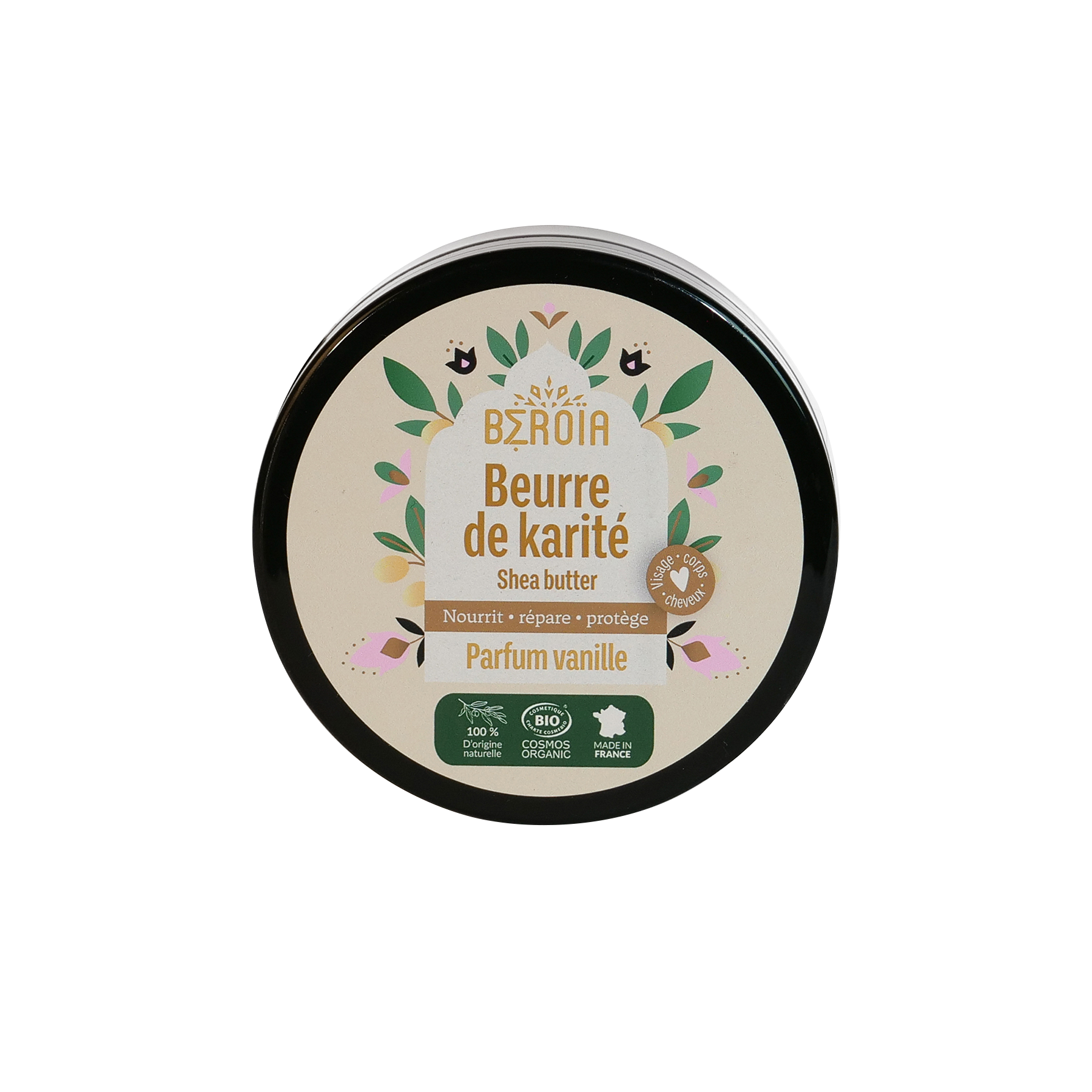 Beurre de Karité Bio - Parfum naturel de vanille