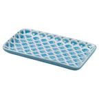 ENSEMBLE RÉACTIF 3 PLATEAUX RECTANGULAIRES BEIGE/GRIS/BLEU