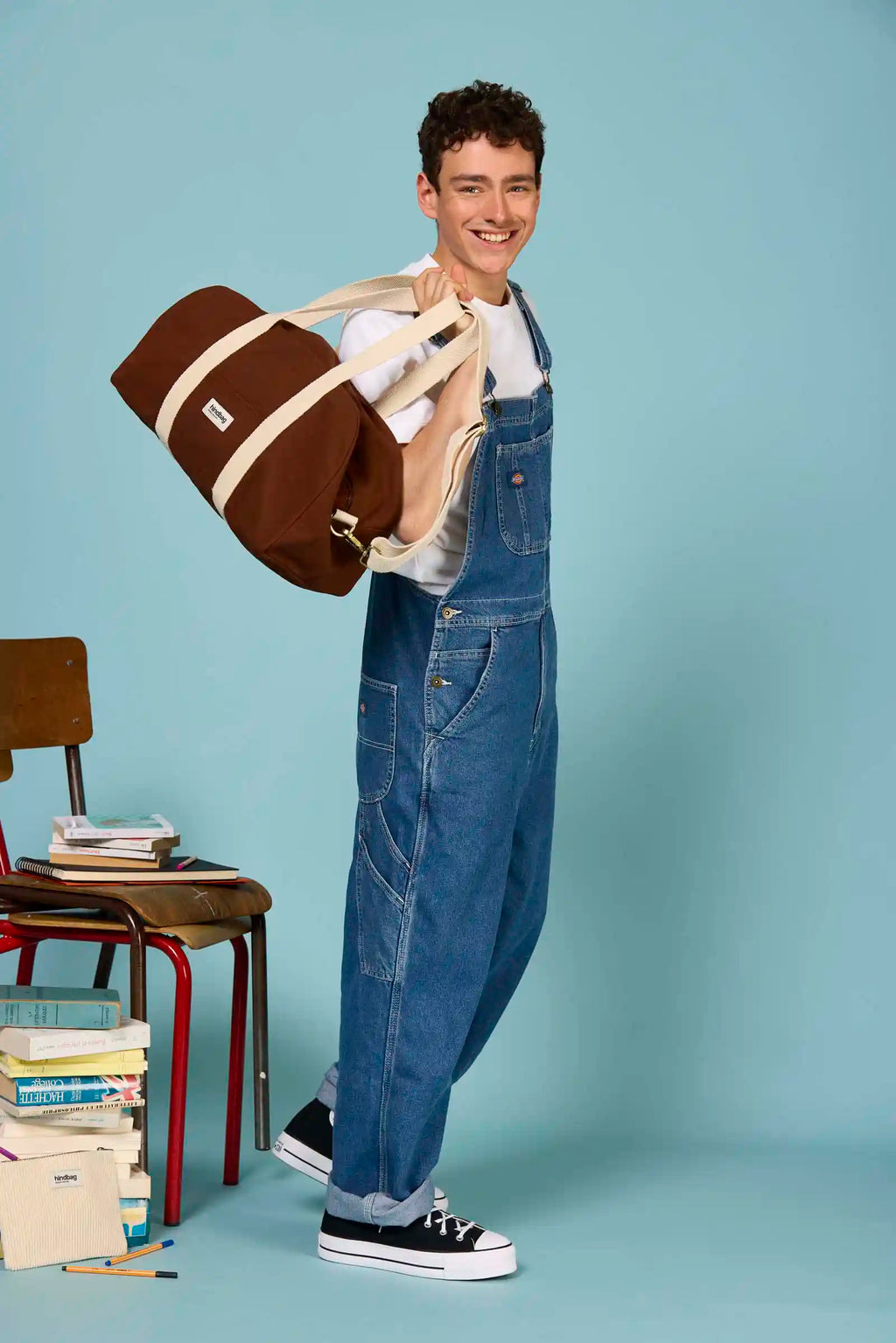 Sac bowling Charlie: Denim bleu