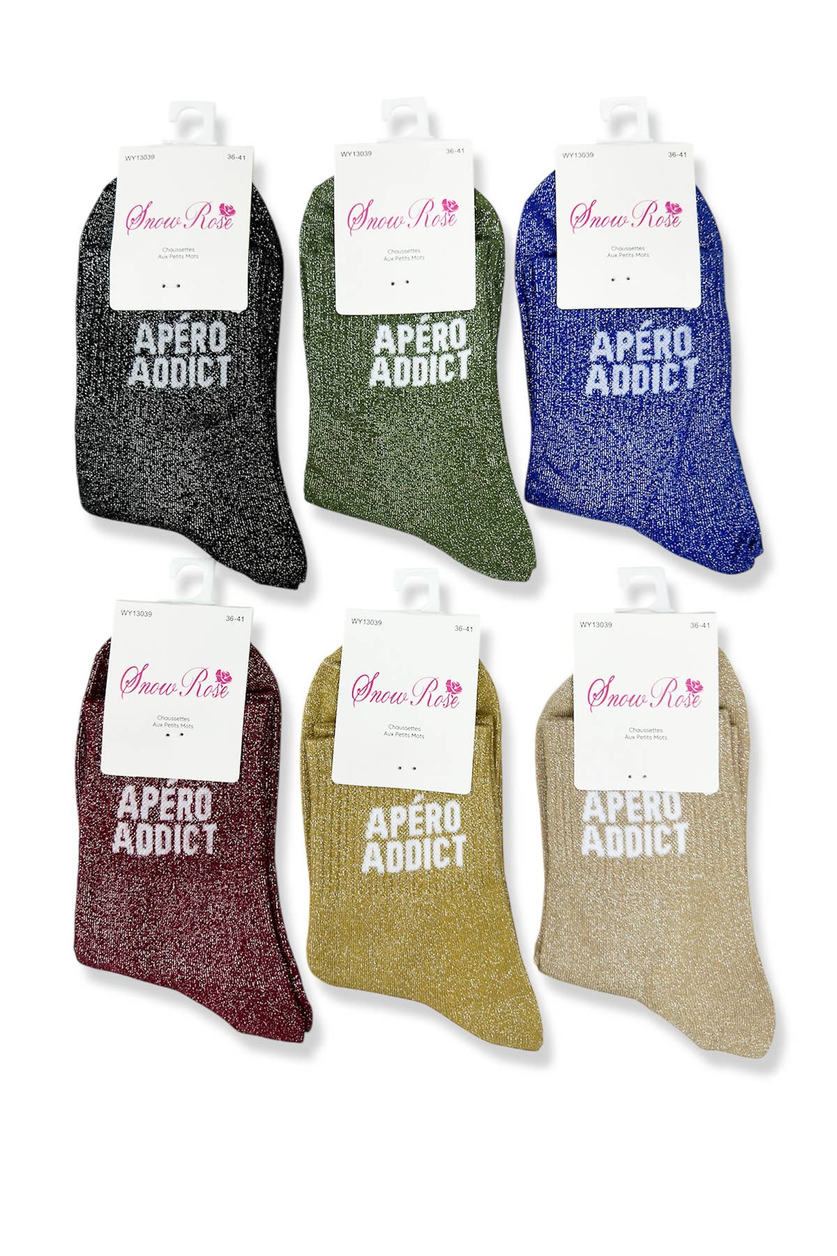 Chaussettes brillantes: Assorties / 36-41