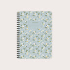 Bloc-notes A5 à motif floral bohème n° 4: Au carré (à carreaux)