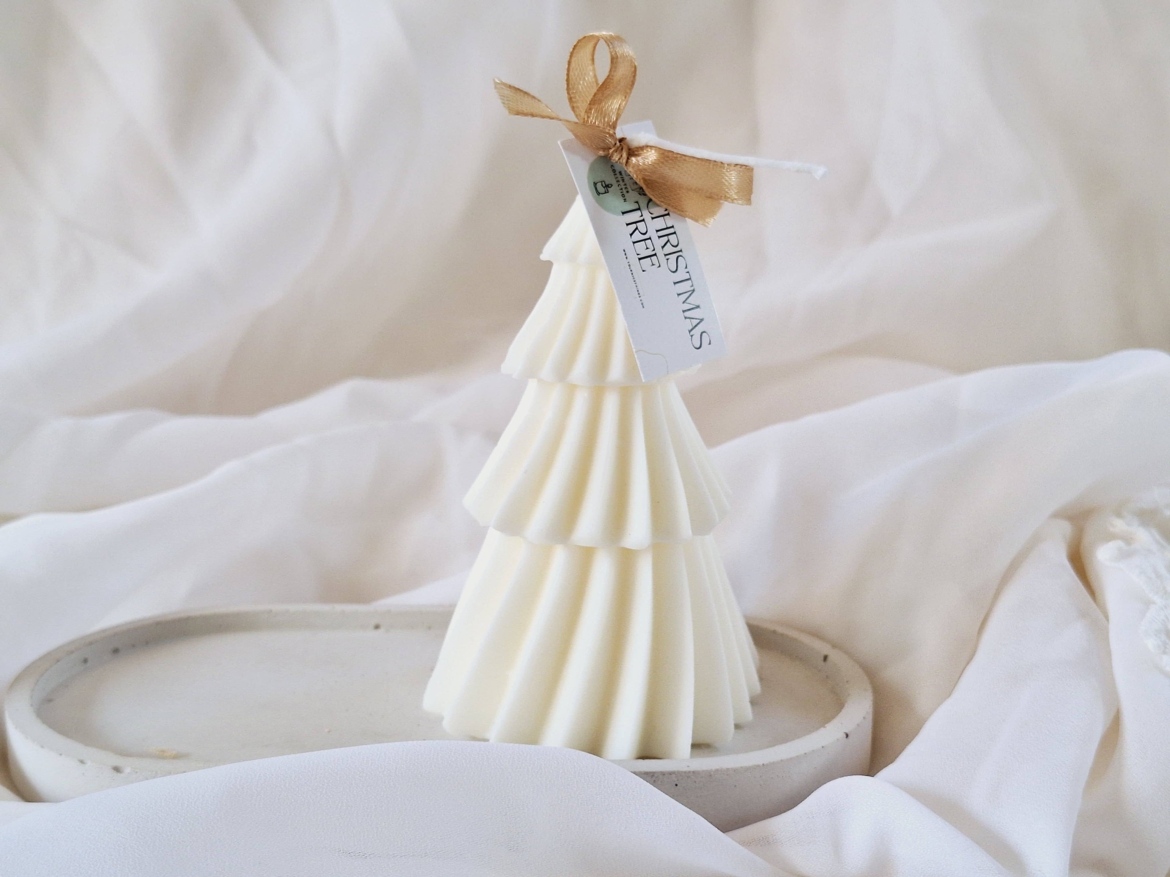 Bougie de Noël en cire de soja, sapin de Noël: Français / Sans boîte