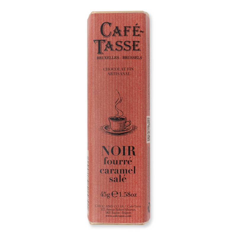 Barre de chocolat Noir fourré Caramel salé