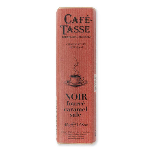 Barre de chocolat Noir fourré Caramel salé