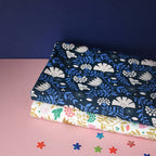 Coupon 50 cm motif Indian bird indigo