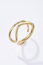 Bague en acier inoxydable 424AQ235: Or / 100% Acier inoxydable