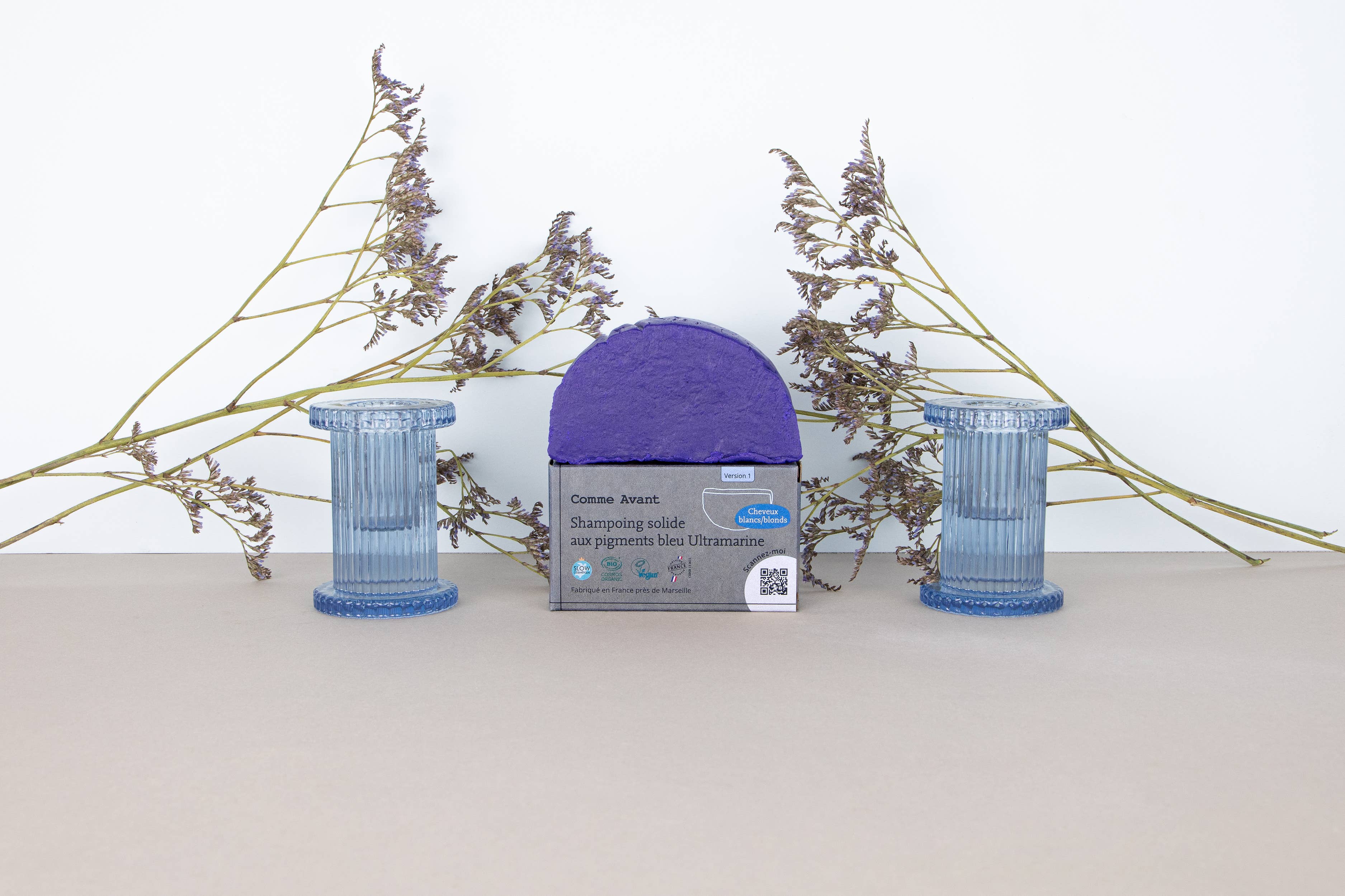 Shampoing aux pigments bleu Ultramarine Cheveux blond/blanc