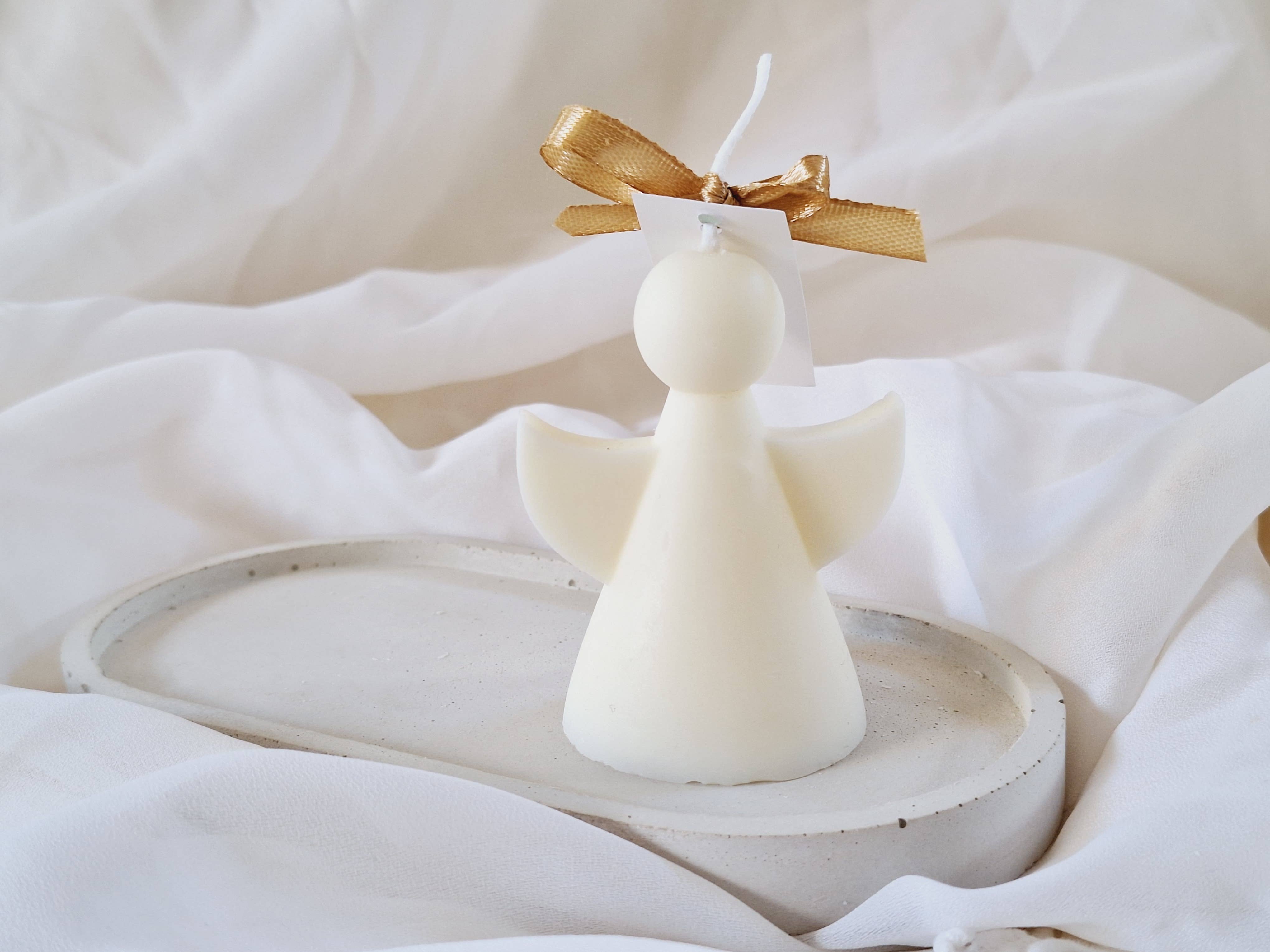 Bougie de Noël Angel Soy Wax: Français / Bland