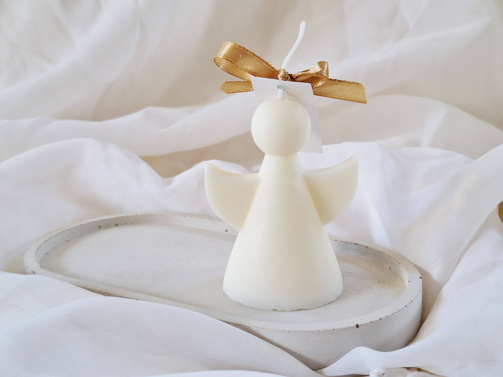Bougie de Noël Angel Soy Wax: Français / Bland