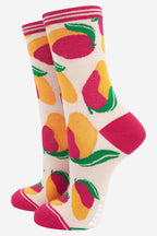 Coffret cadeau de chaussettes en bambou aux fruits tropicaux pour femmes: ROYAUME-UNI 3-7 | UE 36-40 | ÉTATS-UNIS 5-9