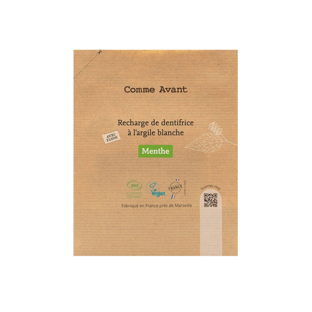 Dentifrice bio en pâte à la menthe: 1 dentifrice - 90ml