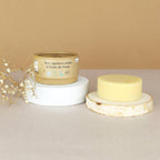 Soin capillaire solide à l'huile de prune bio: Pêche & Vanille