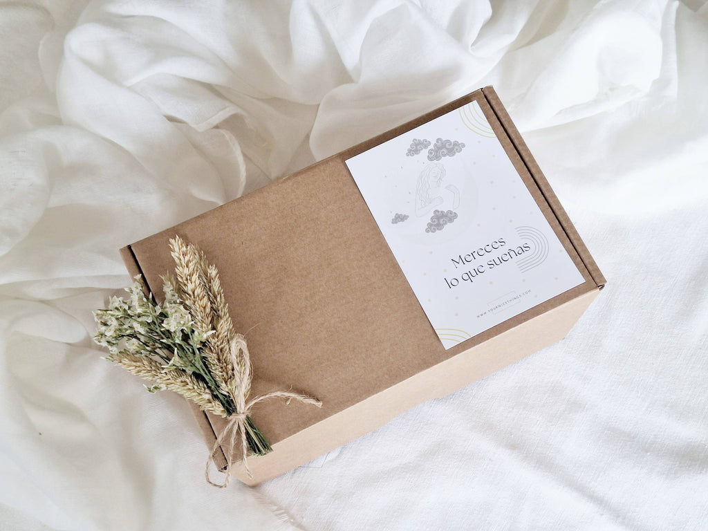 Coffret cadeau bougies en soja "Tu mérites ce que tu rêves..": Français