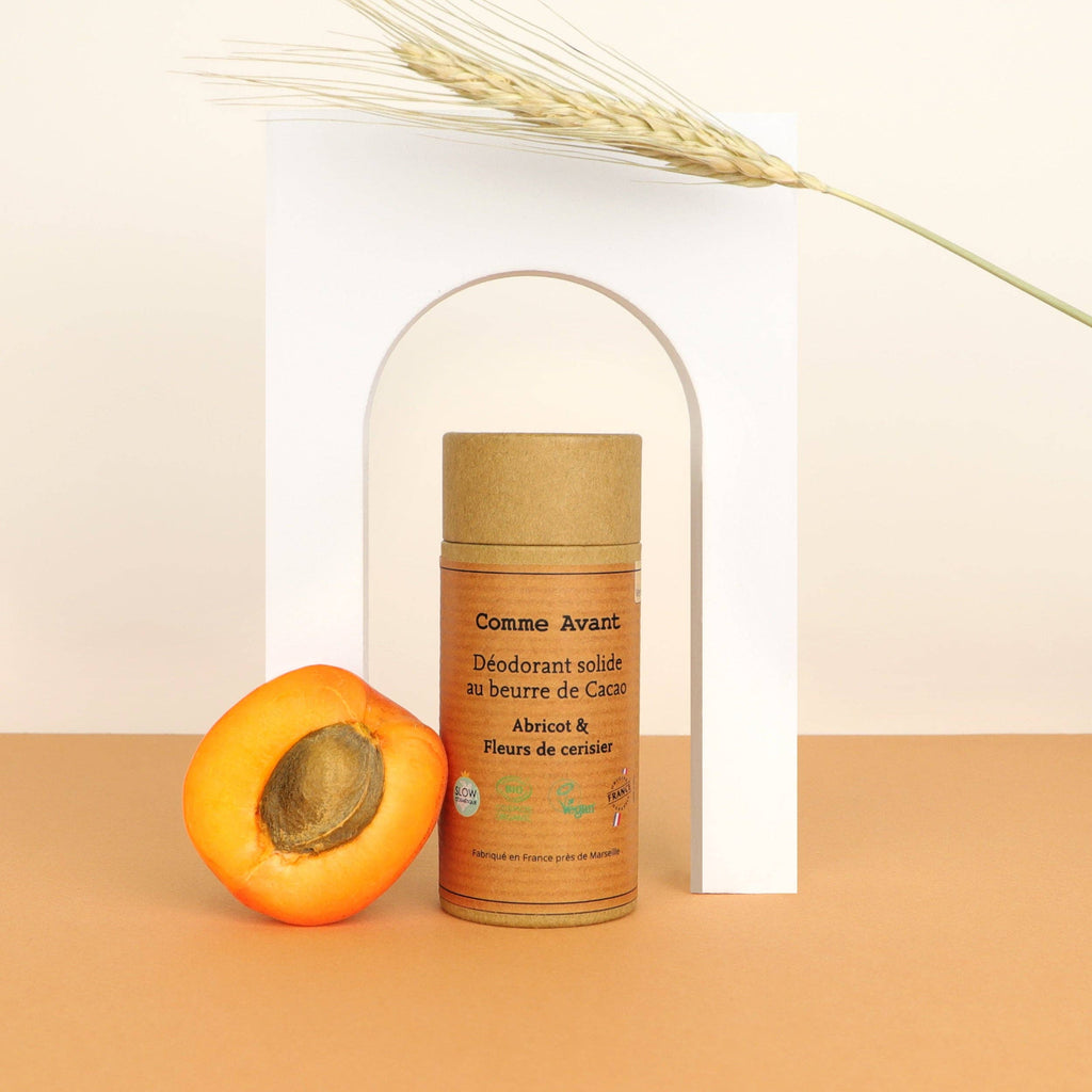 Déodorant solide abricot & fleurs de cerisier: 1 déodorant - 60g
