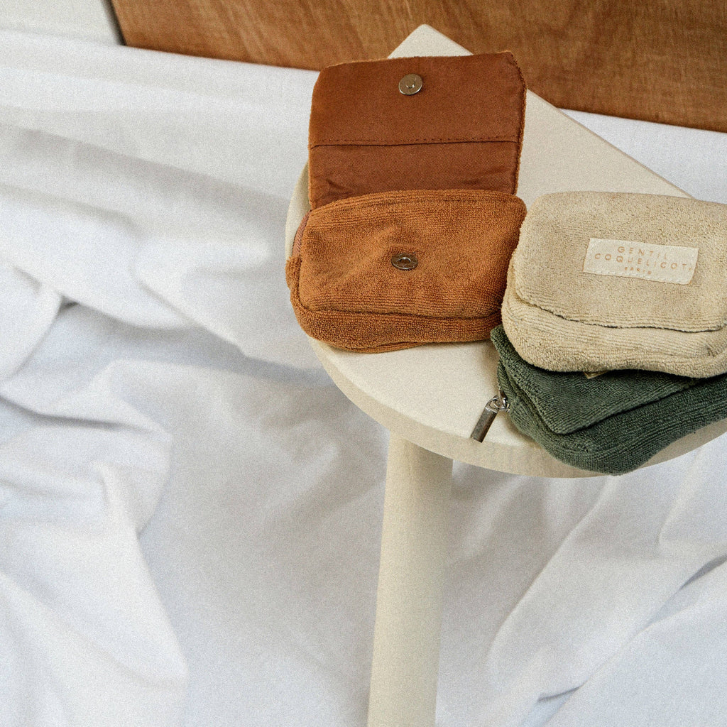 Porte monnaie éponge: Beige