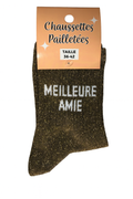 Chaussettes MEILLEURE AMIE femme fille anniversaire noël