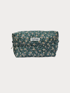 Trousse  de toilette XL 100 % coton  : Tulipe bleu