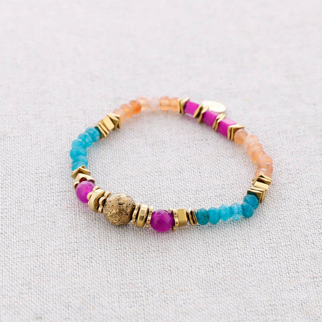 Bracelet élastique en acier avec pierres: Blank