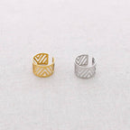 Anneau ajustable en acier ajouré: Or