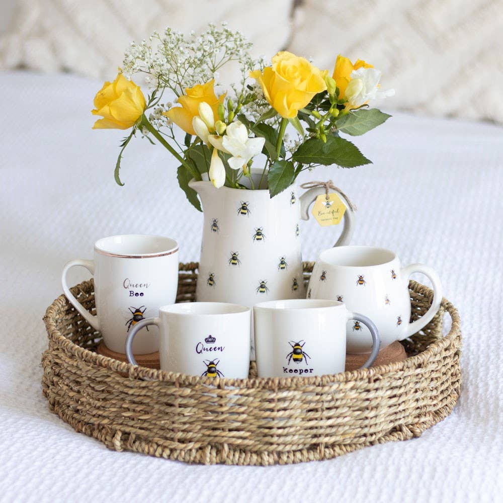 Mug arrondi imprimé abeille
