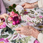 Plateau de service rond Rose Flower Garden Ø38- fabriqué en Europe