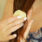 Soin capillaire solide à l'huile de prune bio: Brut sans parfum