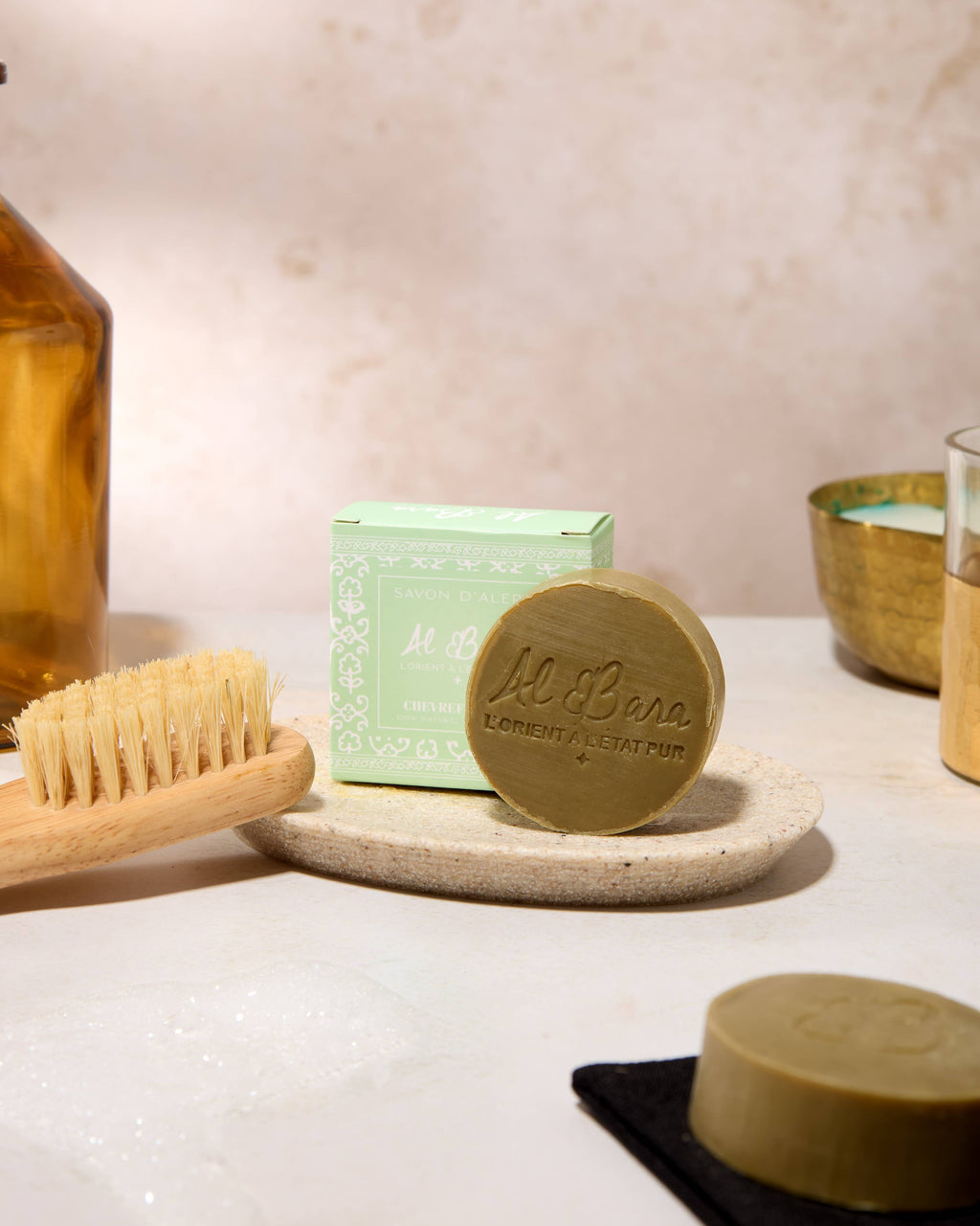 Savon d'Alep parfumé 50g chèvrefeuille 