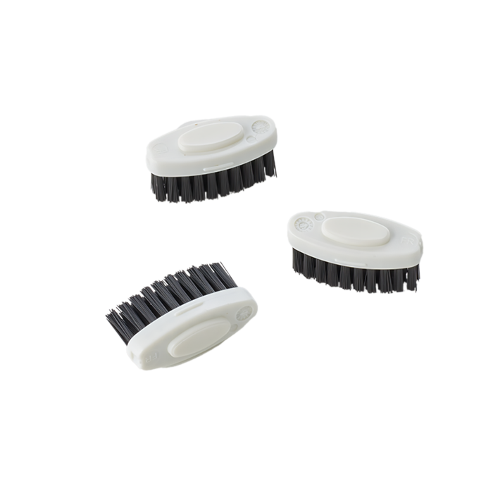 Kit de 3 têtes de brosses à dents - poils medium charbon