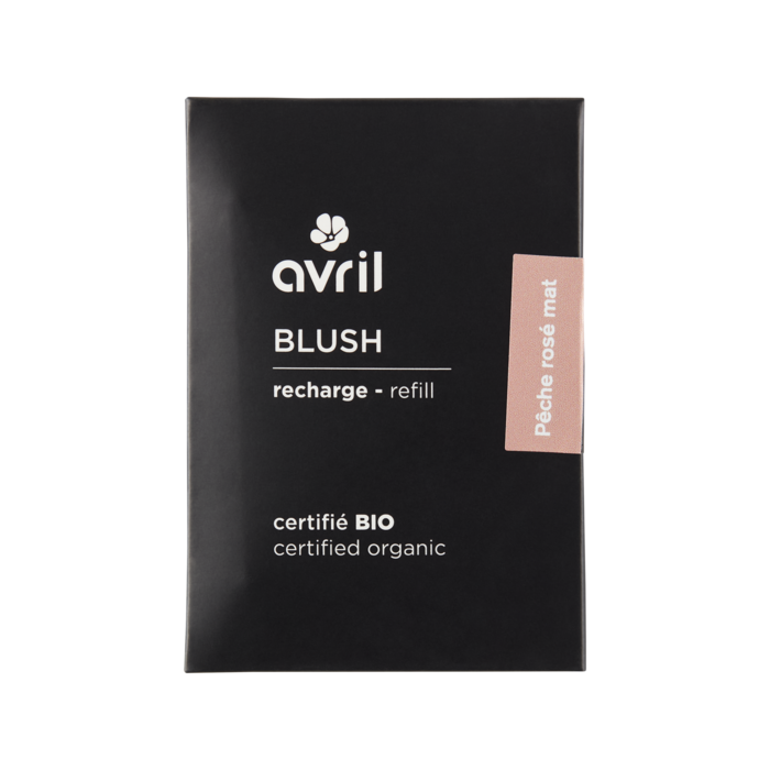 Recharge blush Pêche rosé mat Certifiée bio