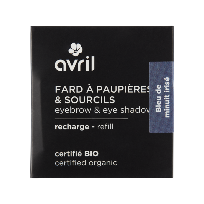 Recharge fard à paupières Bleu de Minuit irisé Certifiée bio