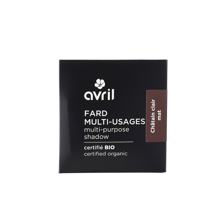 Recharge fard à sourcils Châtain clair mat Certifiée bio