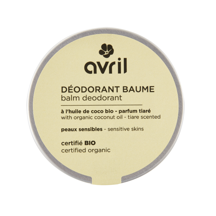 Déodorant baume peaux sensibles - parfum tiaré 85g certifié bio