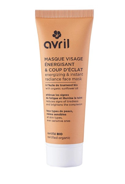 Masque visage énergisant & coup d’éclat 50 ml - Certifié bio