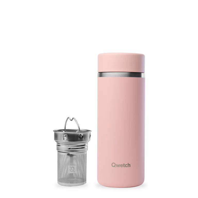 Théière isotherme inox - matt - pastel rose - 400ml