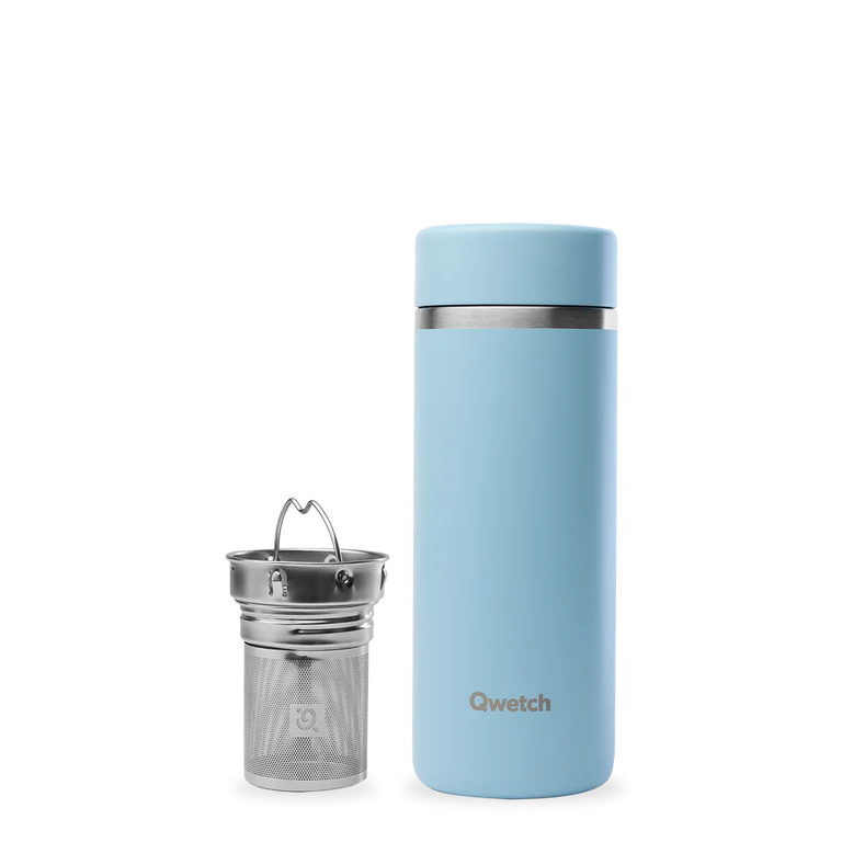 Théière isotherme inox - matt - pastel bleu - 400ml