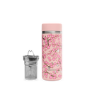 Théière inox isotherme - flowers - pastel rose - 400ml