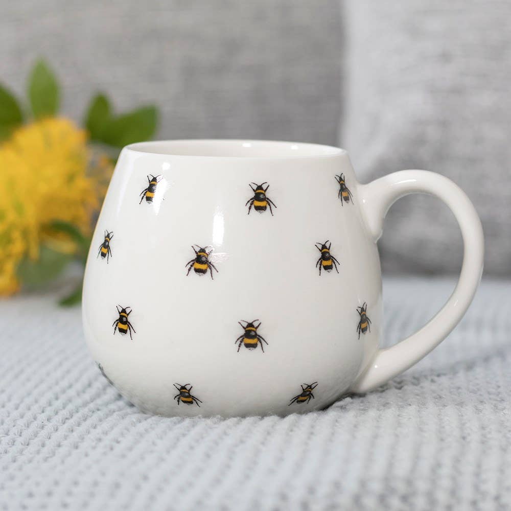 Mug arrondi imprimé abeille