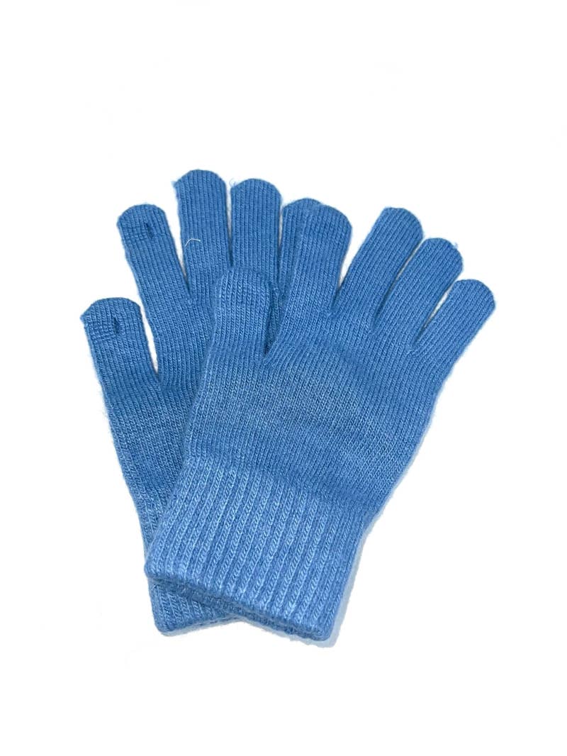 ST-3018 Gant avec laine d'angora uni: Gris