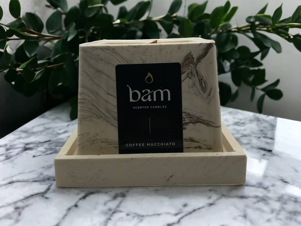 BAM - BOUGIE PARFUMÉE MACCHIATO - Collection SQUARE