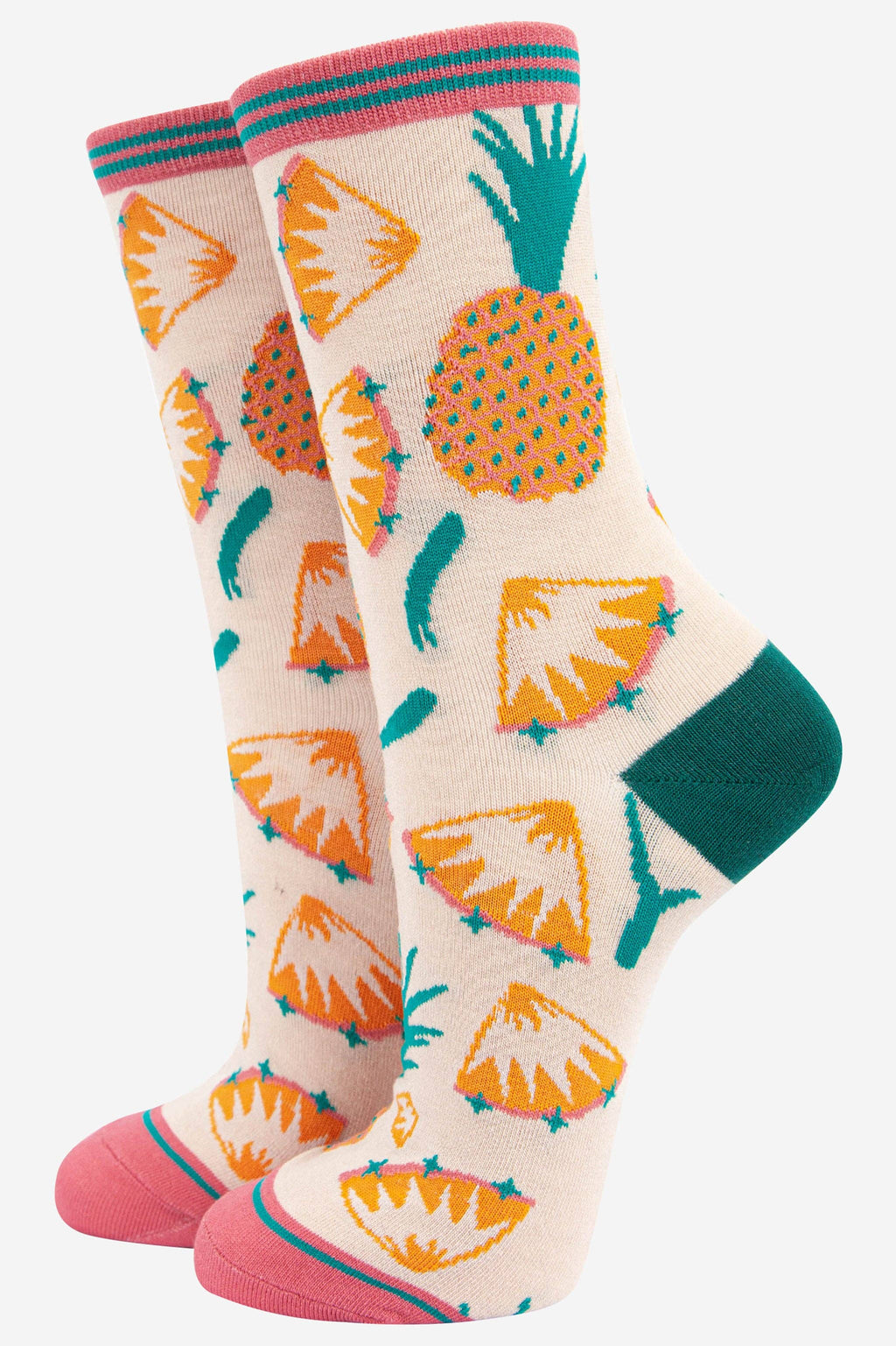 Coffret cadeau de chaussettes en bambou aux fruits tropicaux pour femmes: ROYAUME-UNI 3-7 | UE 36-40 | ÉTATS-UNIS 5-9