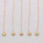 Collier Acier Pendentif Soleil Œil Turc: Bleu