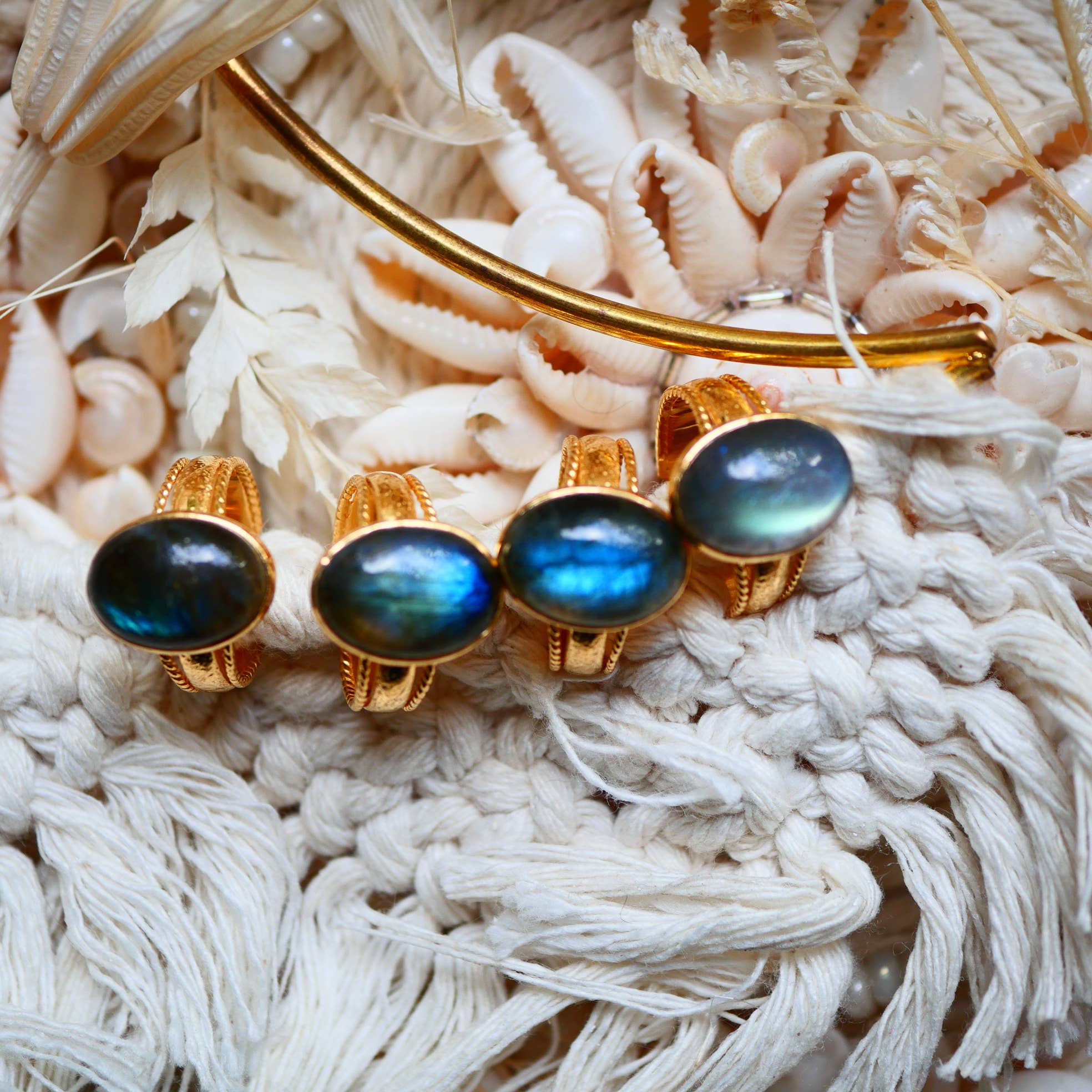 BAGUE MATHILDE LABRADORITE