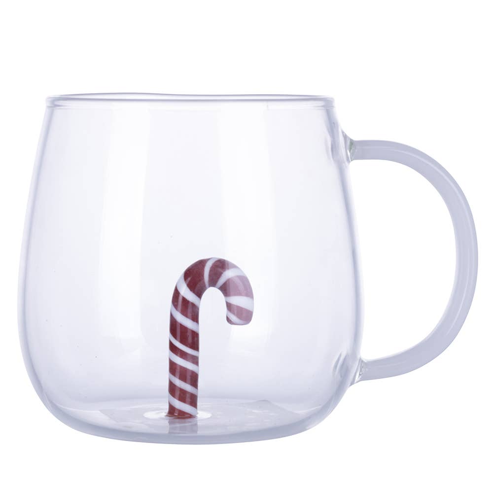 MUG DE NOËL EN BOROSILICATE BÂTONNET 3D 450ML