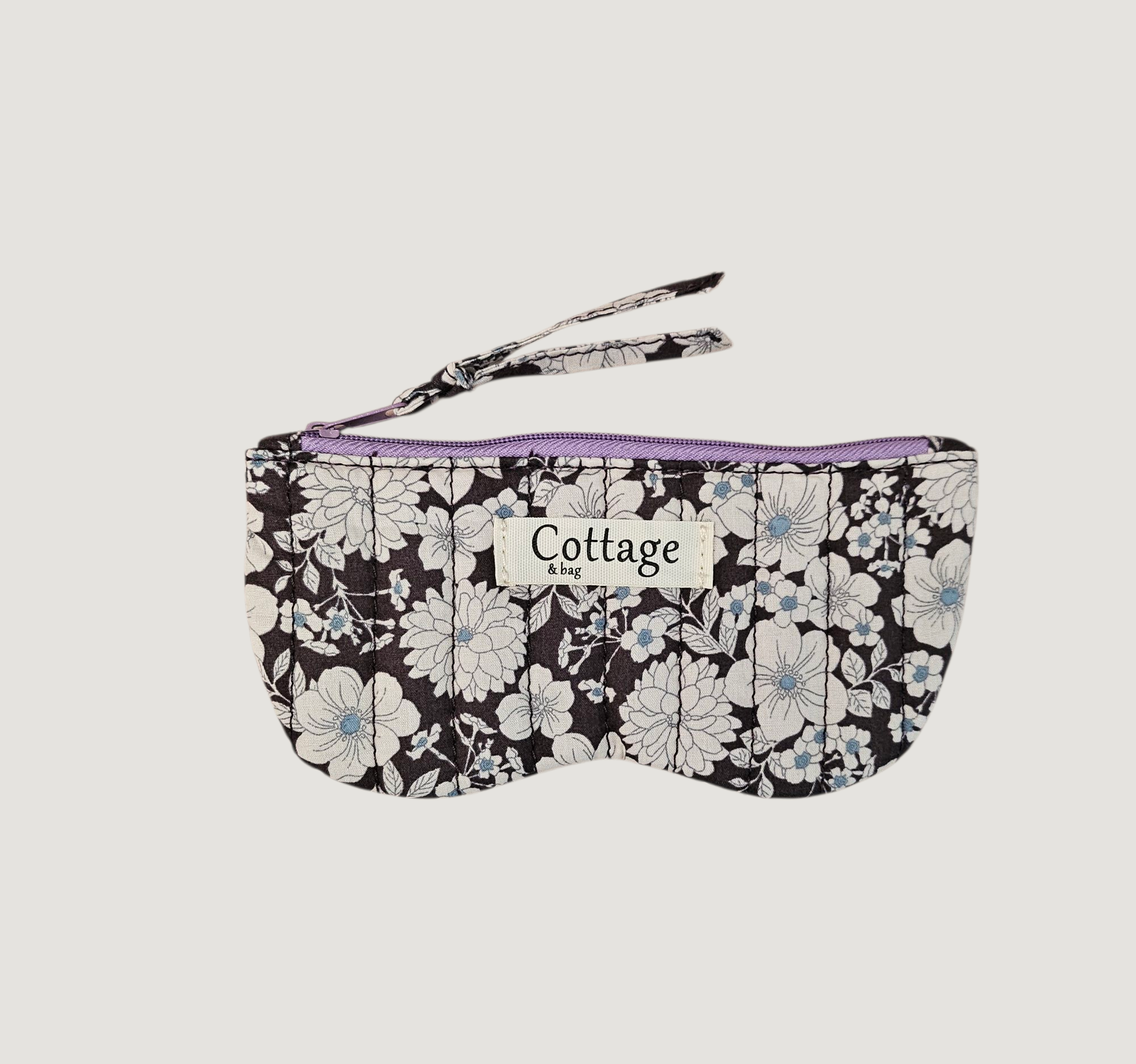 Porte lunette  100 % coton  : Champetre bleu
